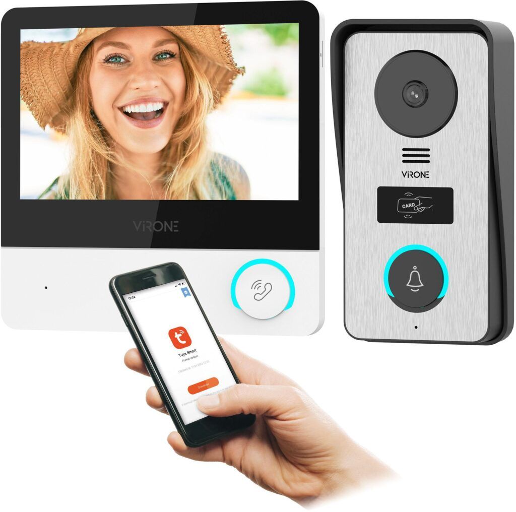 WIDEODOMOFON VIRONE VDP-67 FullHD, czytnik RFID, TUYA-1