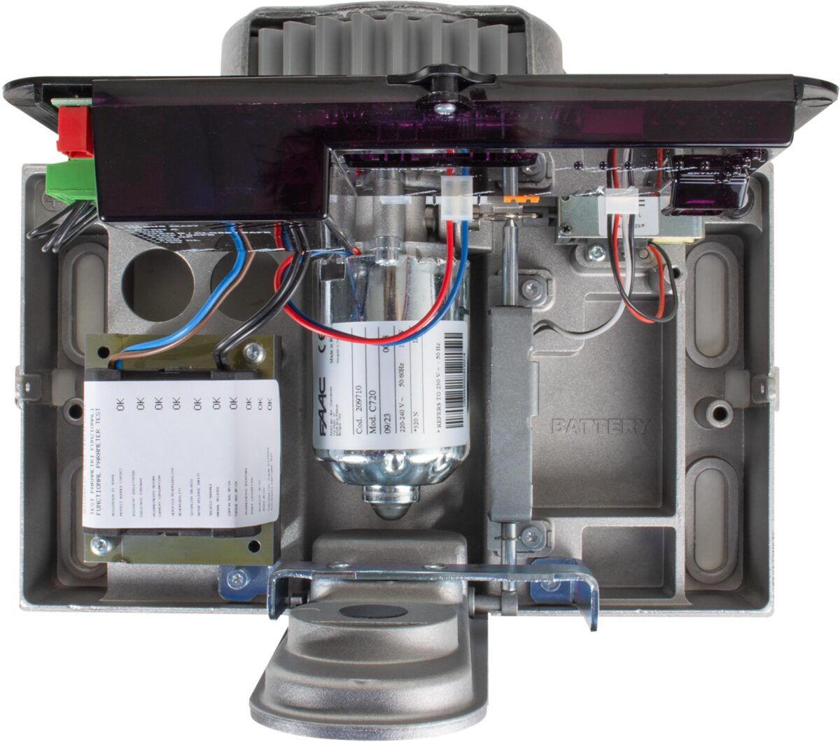 Zestaw Cyclo C720 - FAAC 24V do 400kg bram przesuwnych-10